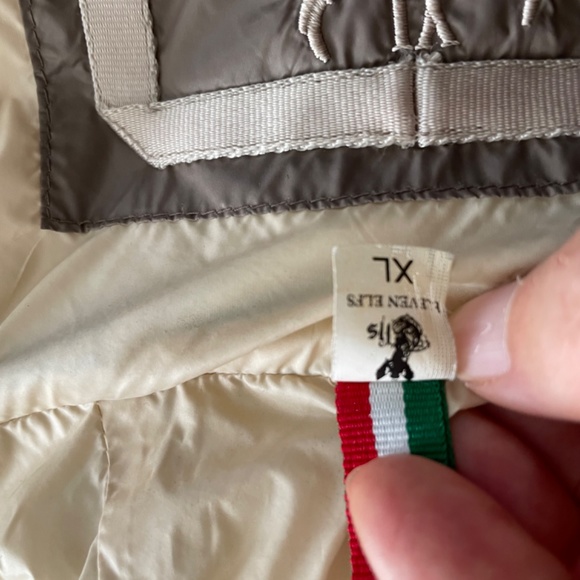 Eleven Elfs Down Coat XL Beautiful Taupe & Cream - Picture 8 of 13